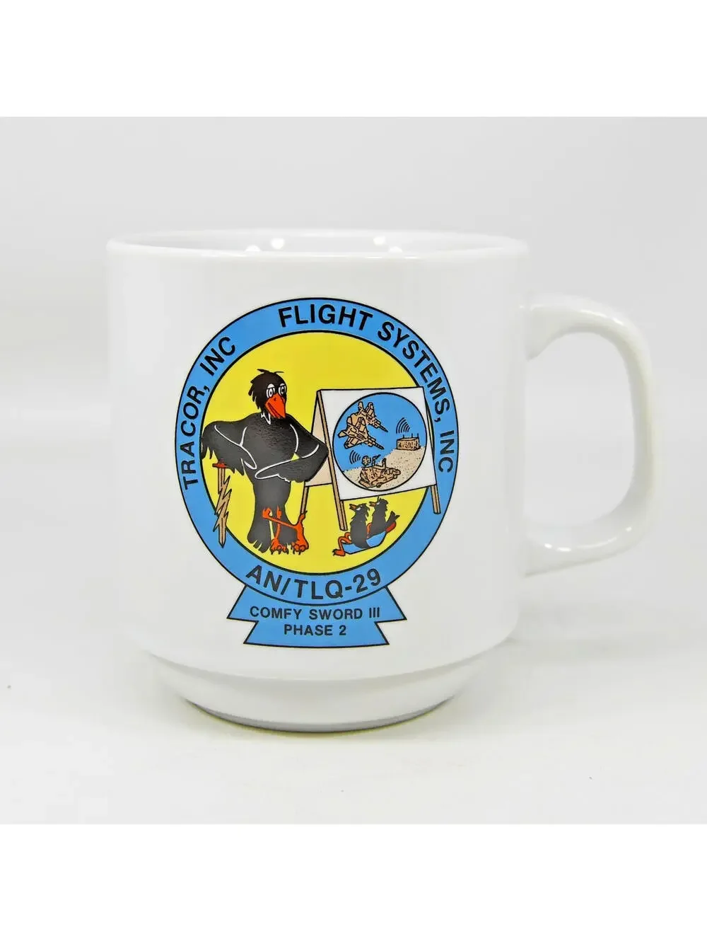 Tracor Flight Systems AN/TLQ-29 Comfy Sword III Phase 2 Coffee Mug Cup VTG